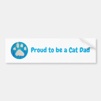 Trouw aan het zijn van een kattenvader bumperstick bumpersticker