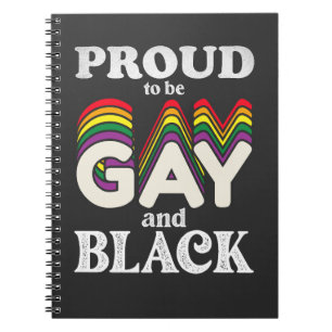 Trouw aan homoseksueel en zwart te zijn LGBT Pride Notitieboek
