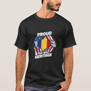 Trouw aan mijn erfgoed - Patriottische Roemeens-Am T-shirt