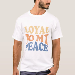Trouw aan mijn vredes T-shirts voor mannen