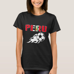 Trouw aan Peru voetbalfans shirt Peruviaanse vlag 