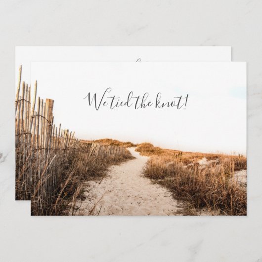 Trouw Aankondiging Zand Duinen (Voorkant / Achterkant)