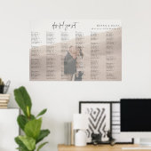 Trouw Alfabetische Zitplaats Chart Foto Poster (Thuiskantoor)