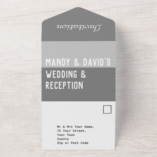 Trouw Alles In Eén Uitnodiging (Buitenkant)