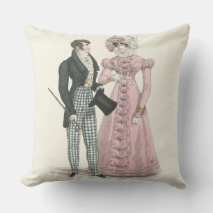 Trouw Antiek Huwelijk 1823 Man Vrouw Mode Buitenkussen