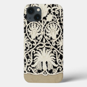 Trouw Antieke Kant Linnen Wit Klassiek Mooi iPhone 13 Hoesje