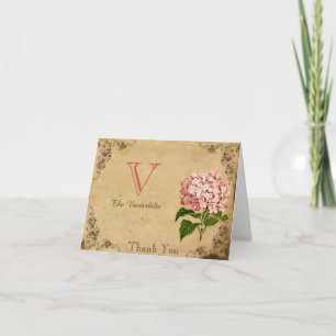 Trouw Bedankt met Oude Hydrangea Stijl
