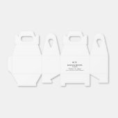 Trouw begroeting geschenk voor gasten modern bedankdoosjes (Uitgevouwen)