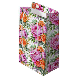 Trouw bloemenprint cadeautas
