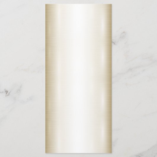 Trouw Bloemrijk Gouden Sierlijk Hart Frame Feest Menu (Achterkant)