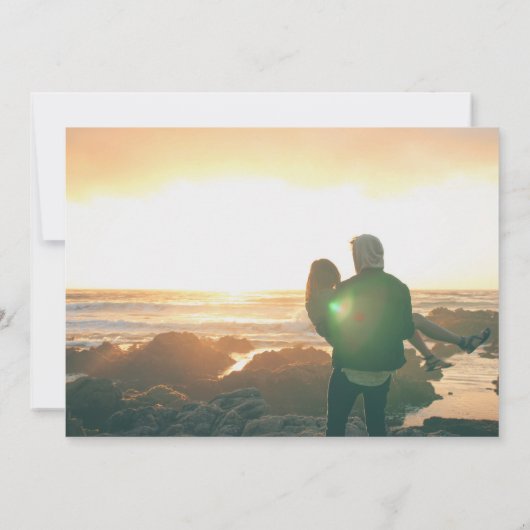 Trouw Blush Roze Wijziging van datum uitstel Save The Date (Achterkant)