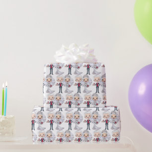 Trouw Bruid En Bruidegom Cadeaupapier