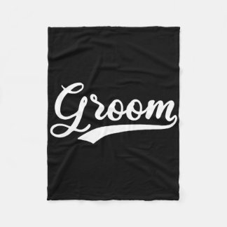 Trouw bruid en bruidegom gereedmaken komt overeen fleece deken