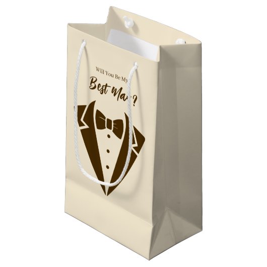Trouw bruidsjonker cadeautas (Voorkant Gekanteld)