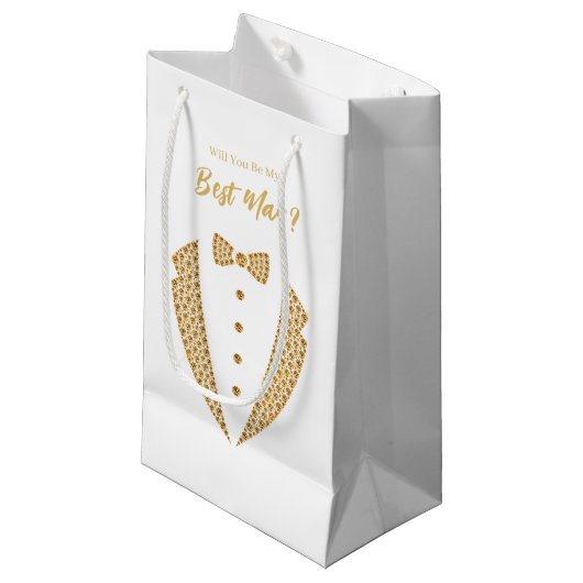 Trouw bruidsjonker cadeautas (Voorkant Gekanteld)