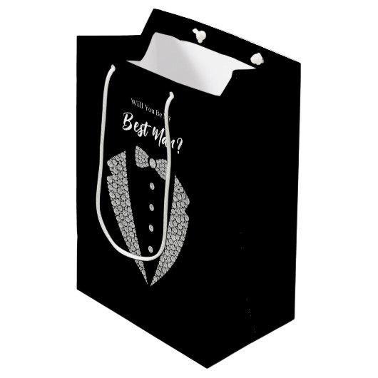 Trouw bruidsjonker cadeautas (Voorkant Gekanteld)