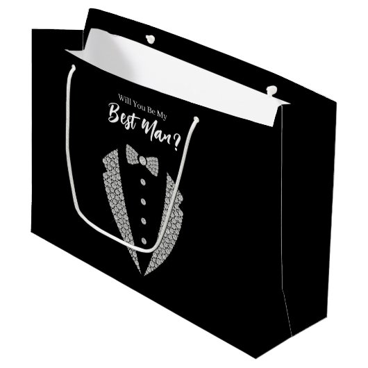 Trouw bruidsjonker cadeautas (Voorkant Gekanteld)