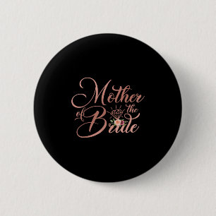 Trouw Bruiloft Cadeau Moeder van de Bruid Ronde Button 5,7 Cm