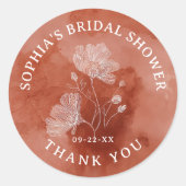 Trouw Bruiloft Dank Je Favoriet Ronde Sticker (Voorkant)