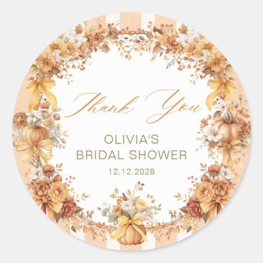 Trouw Bruiloft Dank Je Wel Ronde Sticker (Voorkant)