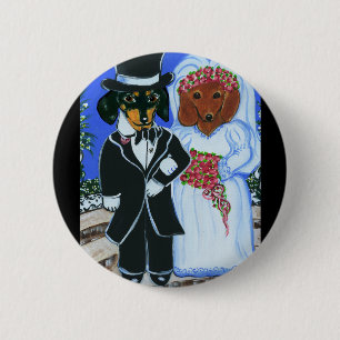 Trouw Dachshunds Ronde Button 5,7 Cm