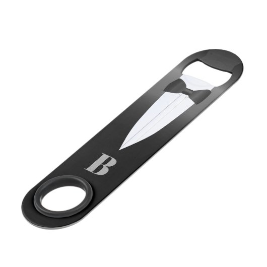 Trouw Dank Je Bruidsman Tuxedo Flessenopener Speed Flessenopener (Voorkant Gekanteld)