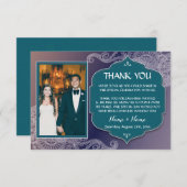 Trouw Dank Je Henna Foto Arabische Trouwdag Save The Date (Voorkant / Achterkant)