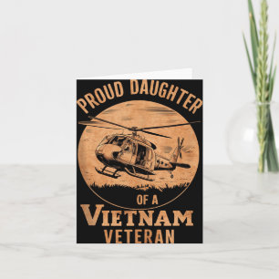 Trouw dochter van een Vietnam-veteraan tanktop Kaart