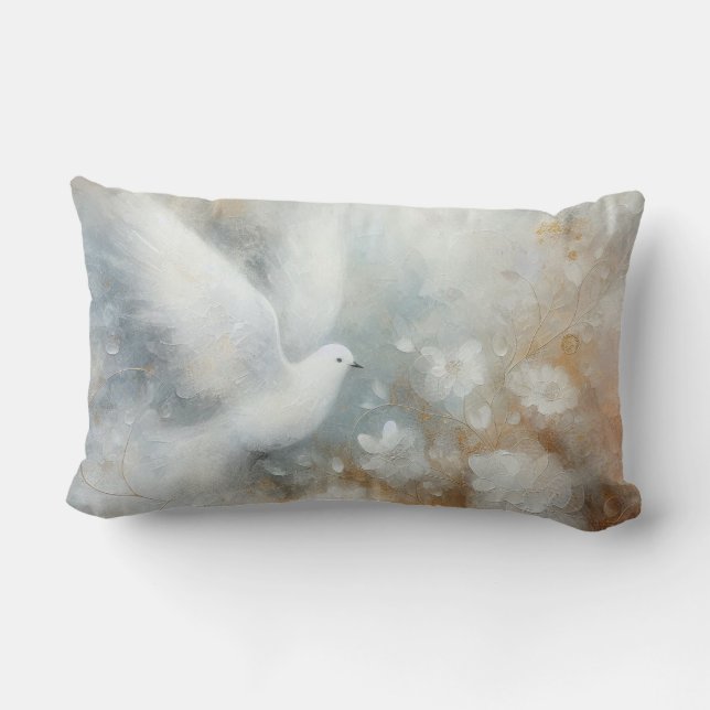 Trouw Duif Kussenhoes Kussen (Achterkant)