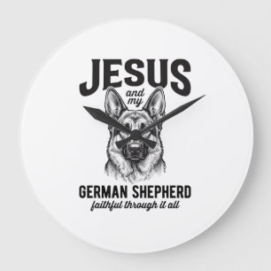 Trouw Duitse Herdershond Shirt voor Christelijke H Grote Klok