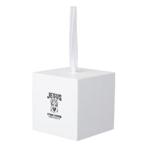 Trouw Duitse Herdershond Shirt voor Christelijke H Kubus Ornament