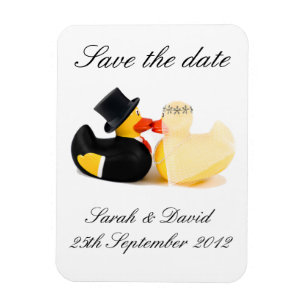 Trouw eenden 3 ...  save the date magneet