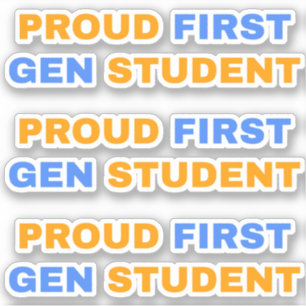 Trouw eerste generatie student sticker