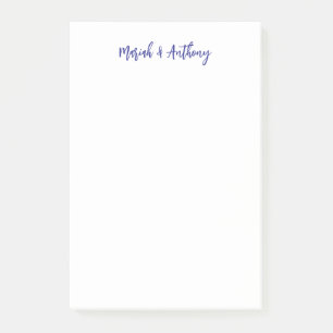 Trouw Elegant Creatief Klassiek Blauw Wit Post-it® Notes
