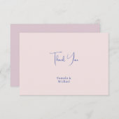 Trouw Elegant Minimalistisch Klassiek Bedankt (Voorkant / Achterkant)