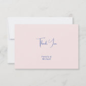 Trouw Elegant Minimalistisch Klassiek Dank Je Bedankkaart (Voorkant)