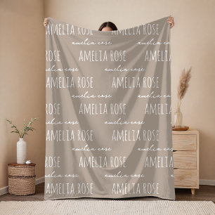 Trouw   Elegant Script Nieuwe Moeder Baby Kinderen Fleece Deken