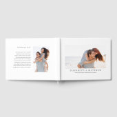 Trouw | Elegante moderne aangepaste twee foto Gastenboek (Volledig)