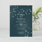 Trouw | Elegante Zee Driftwood Tuleprieel Kaart (Staand voorkant)