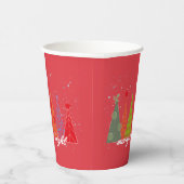 Trouw en Helder Kerstmis Papieren Bekers (Rechts)