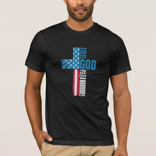 Trouw en onbevreesd: krijger van God T-shirt (Voorkant)