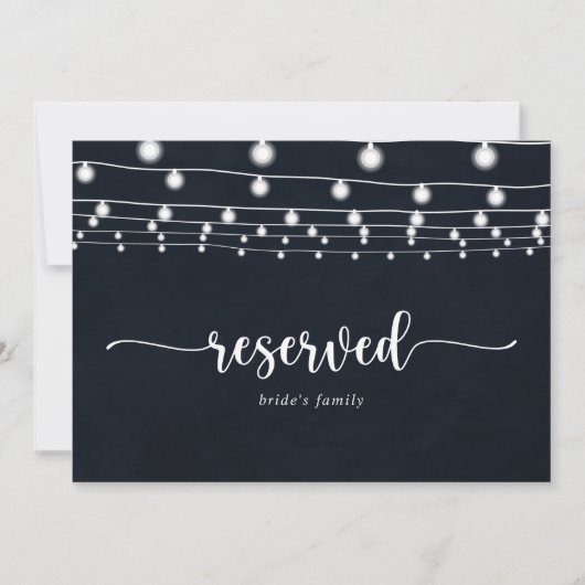 Trouw Gereserveerd Rustic String Lights (Voorkant)