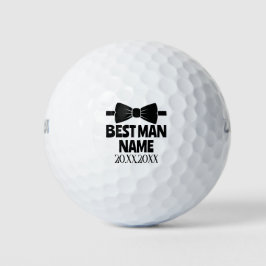 Trouw Getuige Bruidegom Das Trouwfeest Afscheid Va Golfballen