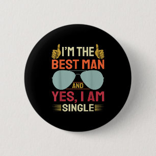 Trouw Getuige Bruiloft Bruidsjonkers Grappig Bruid Ronde Button 5,7 Cm