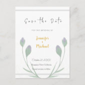 Trouw Gouden Kleur Calligrafie Script Save the Dat Briefkaart (Voorkant)