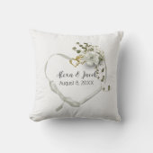 Trouw Hart Lint en Ringen Kussen (Voorkant)