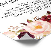 Trouw-herdenkingstafelbord v9 'Ter liefdevolle her Poster (Hoek)