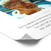 Trouw Herinnering Stoel Behouden Bruidegom Vader F Poster (Hoek)