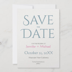 Trouw Huwelijk Minimalistisch Modern Chic Save The Date