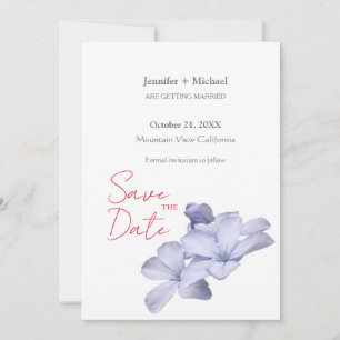 Trouw Huwelijk Minimalistische Calligrafie Bloemst Save The Date